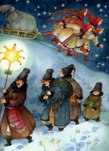 "Ночь перед Рождеством" иллюстрации Ольга Ионайтис