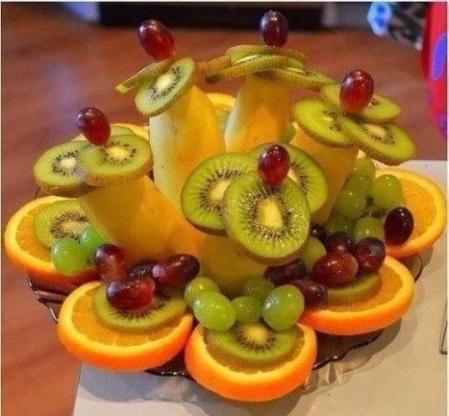 как красиво нарезать фрукты