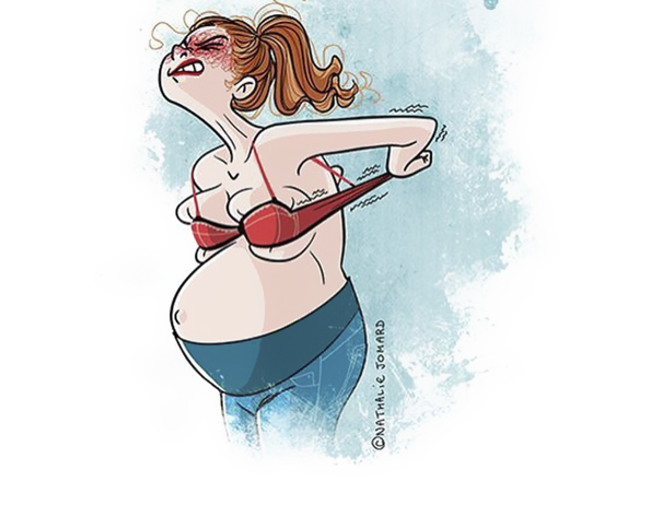 Натали Джомард карикатуры о материнстве