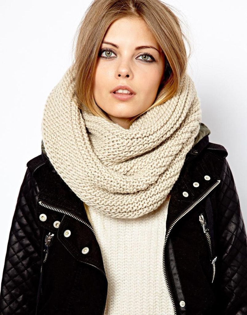 шарф, модный шарф зима 2019, как носить шарф