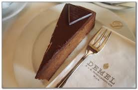 Sachertorte рецепт, рецепт торта Захер, рецепт торта Демель, где попробовать в Вене настоящий торт Захер,